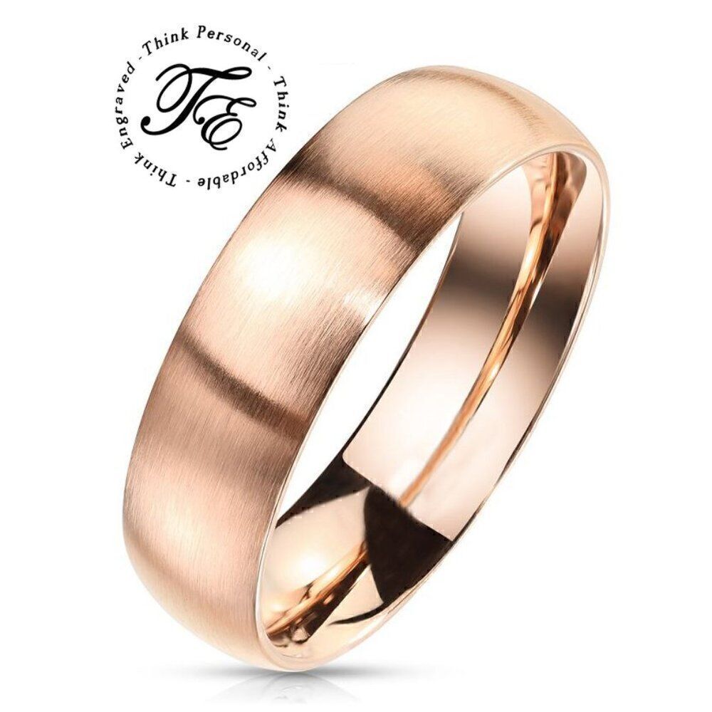 Men's Rose Gold Promise Ring or Wedding Band